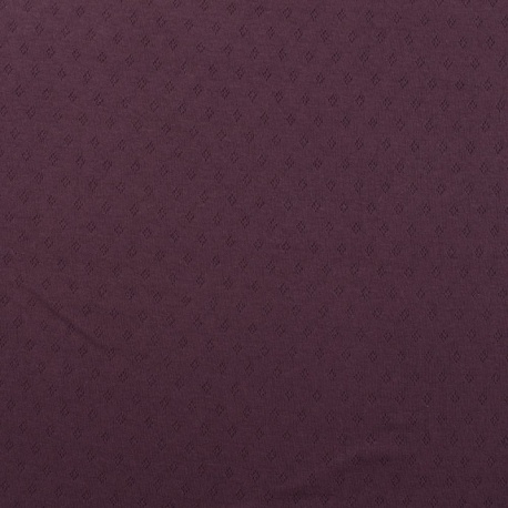 Tissu Jersey Ajouré Mauve 