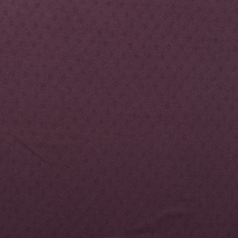 Tissu Jersey Ajouré Mauve 