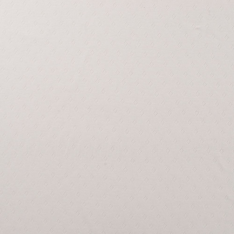 Tissu Jersey Ajouré Blanc 