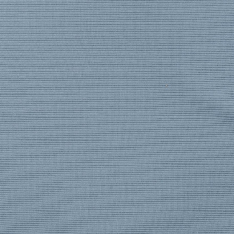Tissu Jersey Rayures Ottoman Bleu 