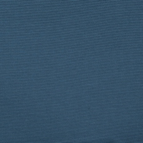 Tissu Jersey Rayures Ottoman Bleu Jeans 