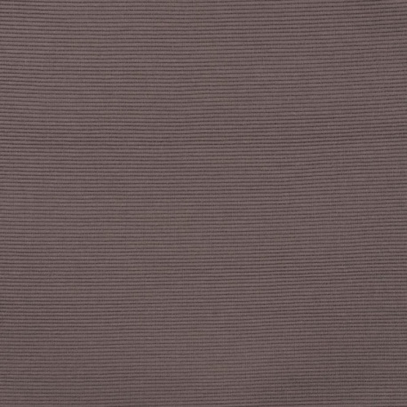 Tissu Jersey Rayures Ottoman Marron 