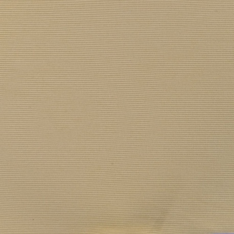 Tissu Jersey Rayures Ottoman Jaune Clair 