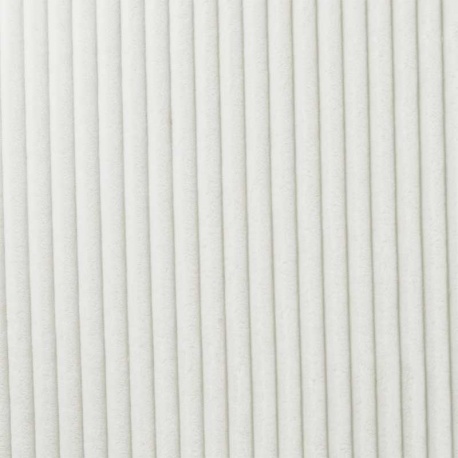 Tissu Polaire Microfibre Cotelée Ecru 