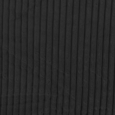 Tissu Polaire Microfibre Cotelée Noir