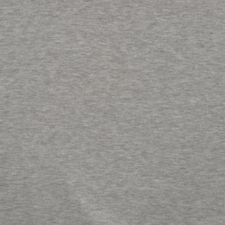 Tissu Sweat Reversible Uni Gris 