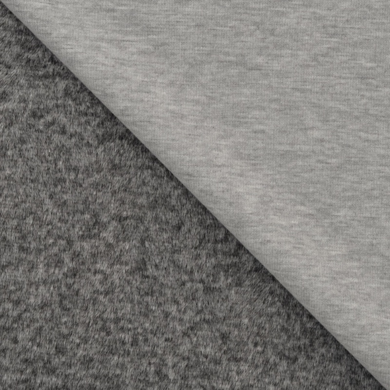 Coupon De Tissu Coton Carreaux Réversible Tons Gris - 140x100 Cm, Pour Couture Et Artisanat
