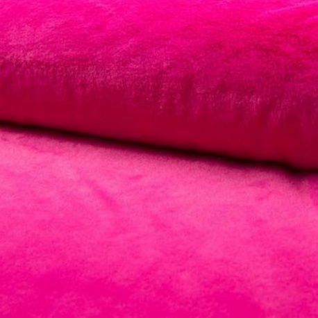 Tissu  Fausse Fourrure Microfibre Castorini  Fuchsia  