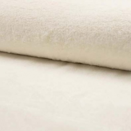 Tissu Fausse Fourrure Microfibre Castorini Ecru  