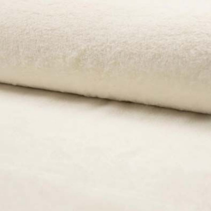 Tissu Fausse Fourrure Microfibre Castorini Ecru  