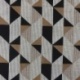 Tissu Jacquard Géometrique Marron 
