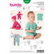 Patron Burda Kids 9434 Combinaison et casquette 56/86