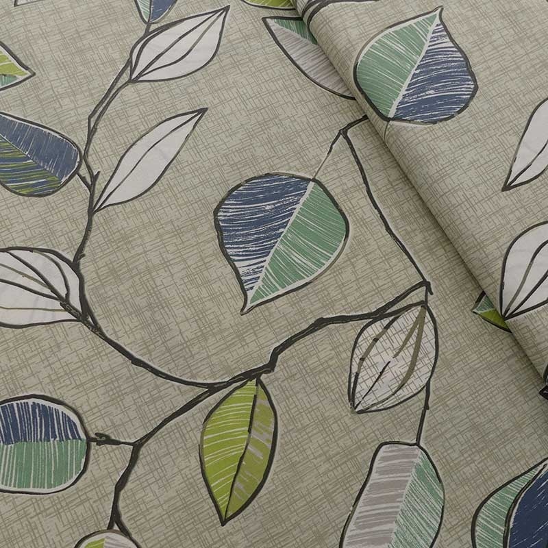 Tissu Enduit Garden Leaf Feuillage Vert