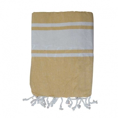 Fouta Frange Jaune clair