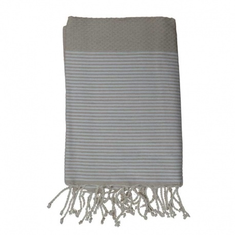Fouta Frange Beige Clair