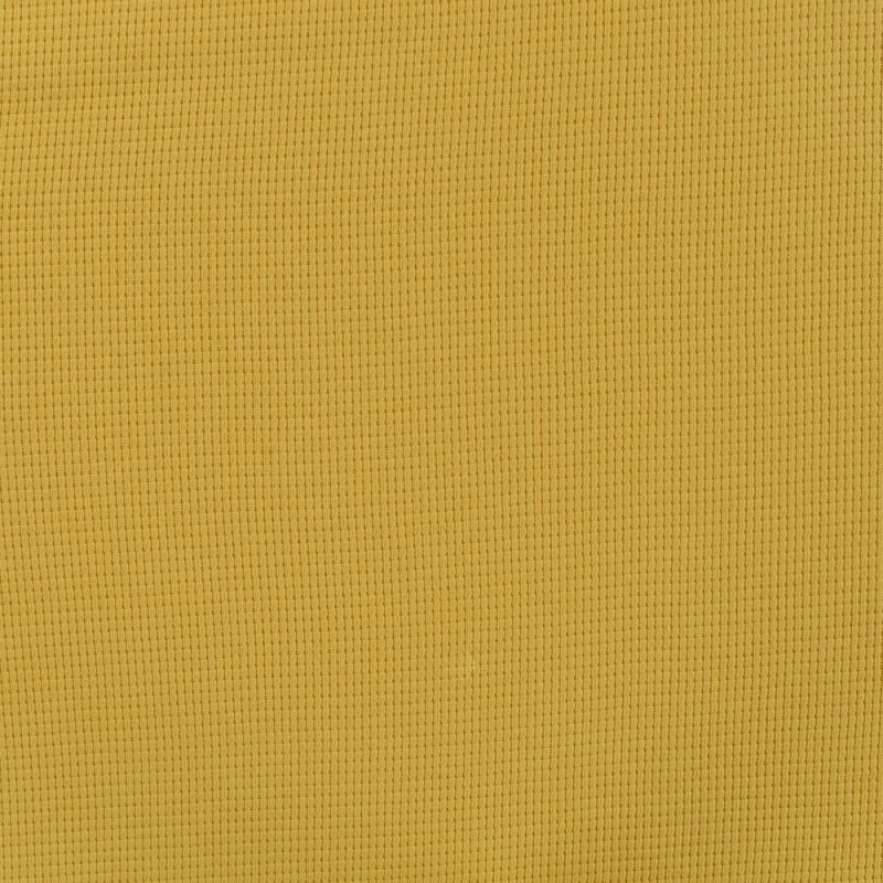 Tissu Jersey Gaufré Jaune 