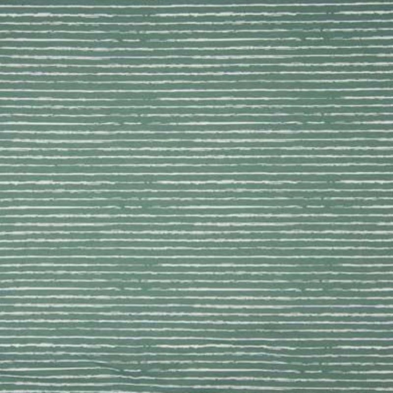 Tissu Popeline Imprimé Rayures Vert 