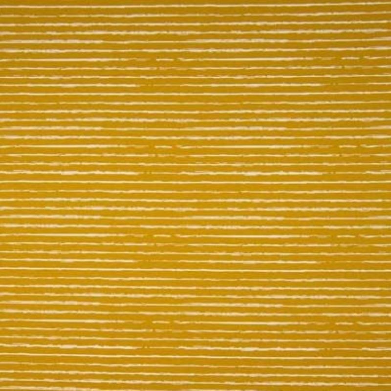 Tissu Popeline Imprimé Rayures Jaune 