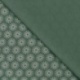 Tissu Jersey Coton Parapluie Vert 