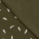 Tissu Jersey Coton Plume Vert Army
