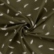 Tissu Jersey Coton Plume Vert Army