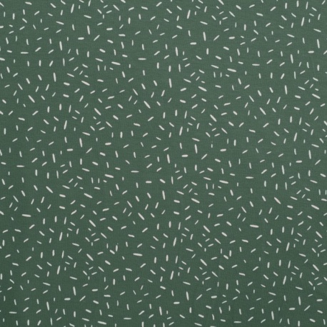 Tissu Jersey Coton Confetti Vert 