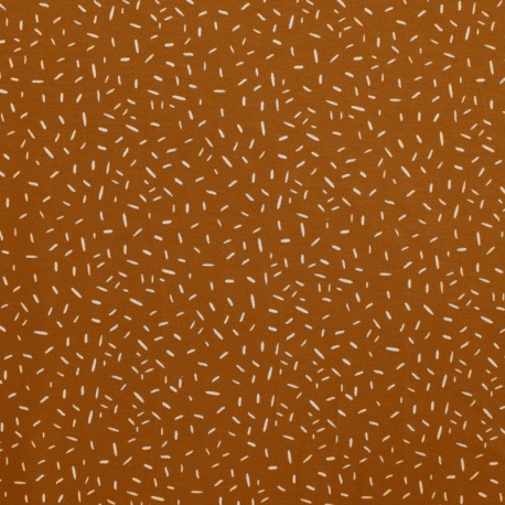 Tissu Jersey Coton Confetti Caramel 