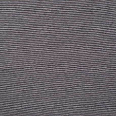 Tissu Jersey Coton Fine Bande Bleu Marine 
