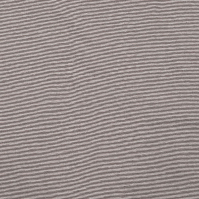 Tissu Jersey Coton Fine Bande Taupe 