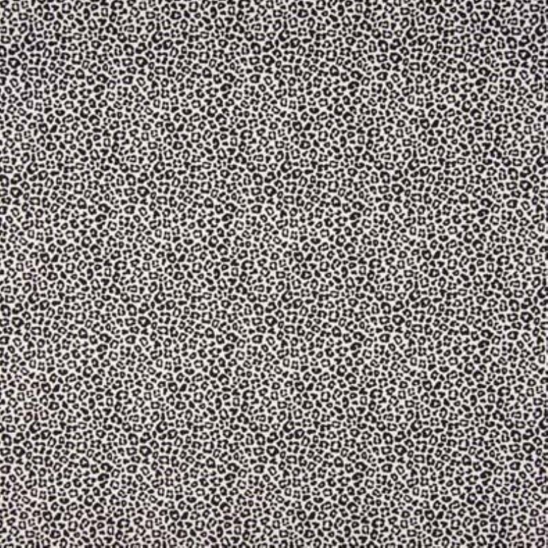 Tissu Jersey Coton Imprimé Leopard Blanc