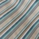 Tissu Déperlant Marina Rayure Turquoise Marine 