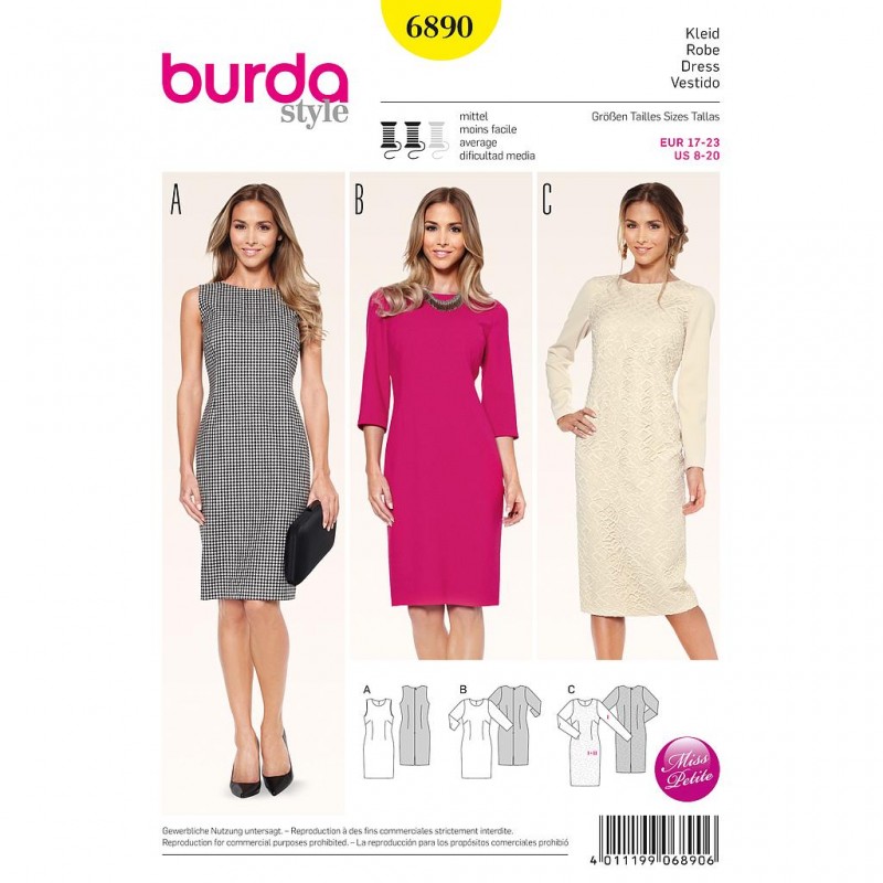 Patron Burda Style 6890 Robe 17/23