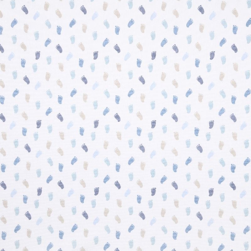 Tissu Imprimé Peton Bleu 