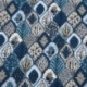 Tissu Imprimé Herboriste Bleu 