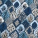 Tissu Imprimé Herboriste Bleu 