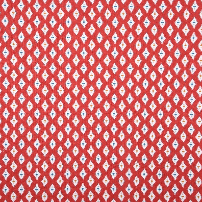 Tissu Imprimé Mex Rouge 