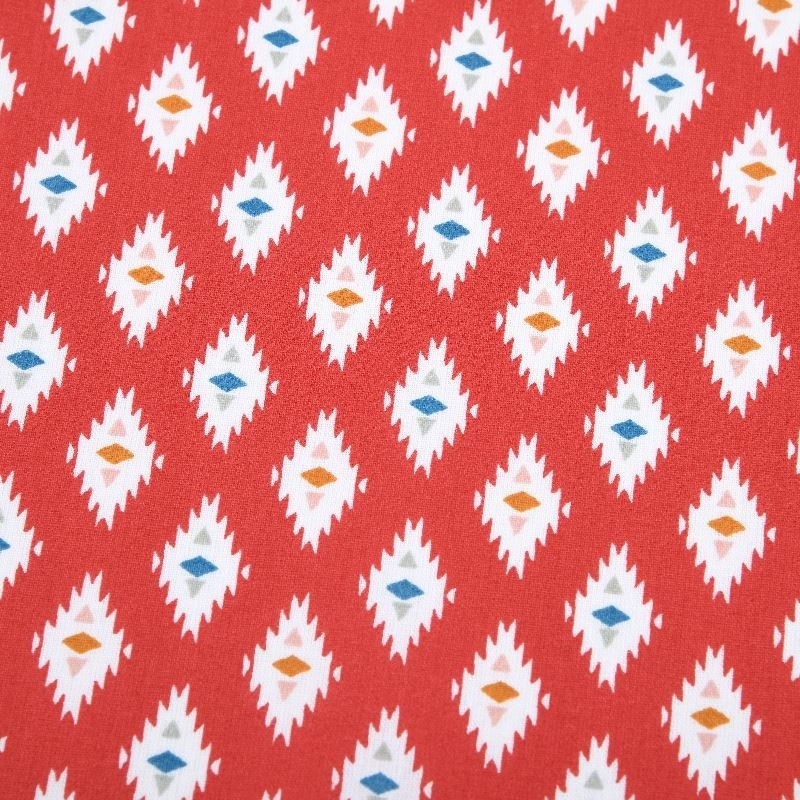 Tissu Imprimé Mex Rouge - Tissus des Ursules