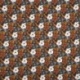 Tissu Imprimé Floralie Caramel