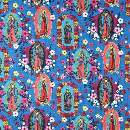 Tissu Imprimé Vierge Multico