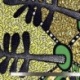 Tissu Wax Imprimé Vert Jaune 