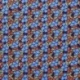 Tissu Wax Imprimé Bleu Violet 