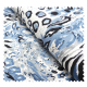 Tissu Gabardine Coton Afrique Bleu