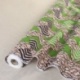 Tissu Wax Imprimé Marron Vert