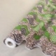 Tissu Wax Imprimé Marron Vert