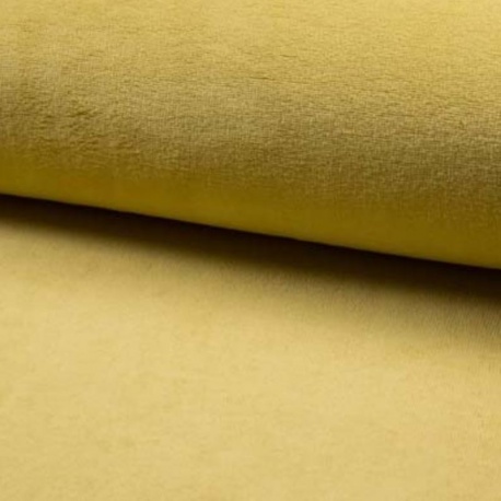 Tissu Bambounette Jaune Paille 