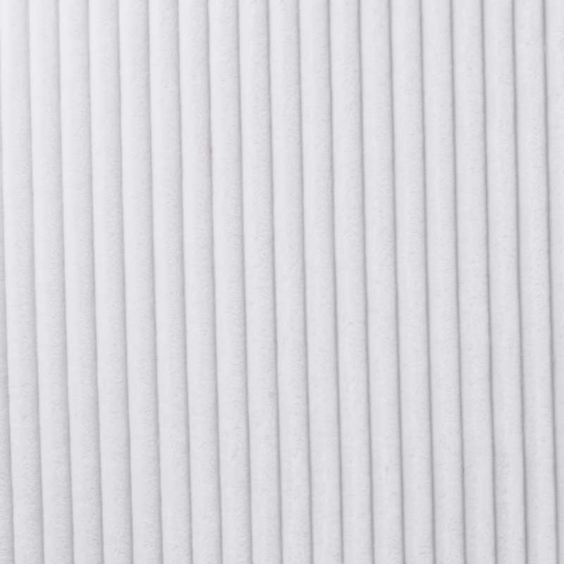 Tissu Polaire Microfibre Cotelée Blanc 