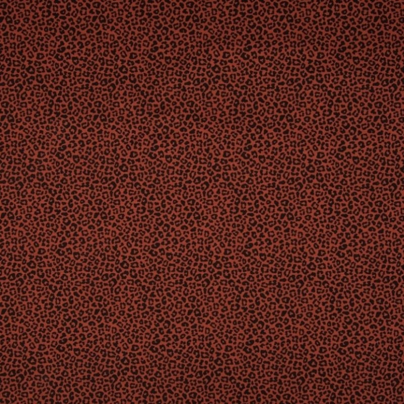 Tissu Jersey Coton Imprimé Leopard Terracotta