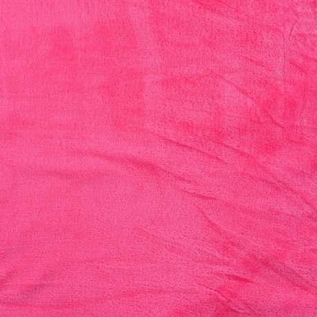 Tissu Polaire Microfibre Panda Uni Fuchsia 