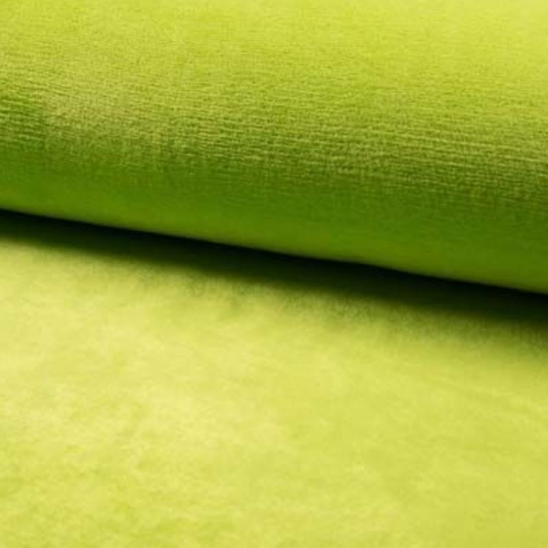 Tissu Polaire Microfibre Panda Uni Anis 