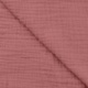 Tissu Double Gaze Uni Vieux Rose 